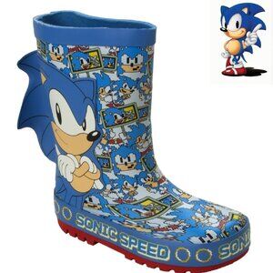 Sonic the Hedgehog Miguel Wellington Wellies Rainboots Kids Size 11